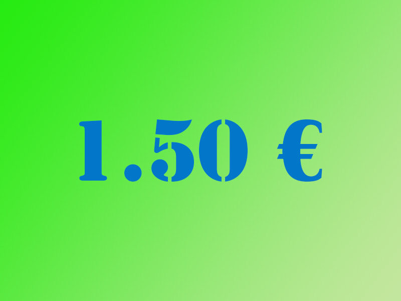 Пожертвование 1.50€