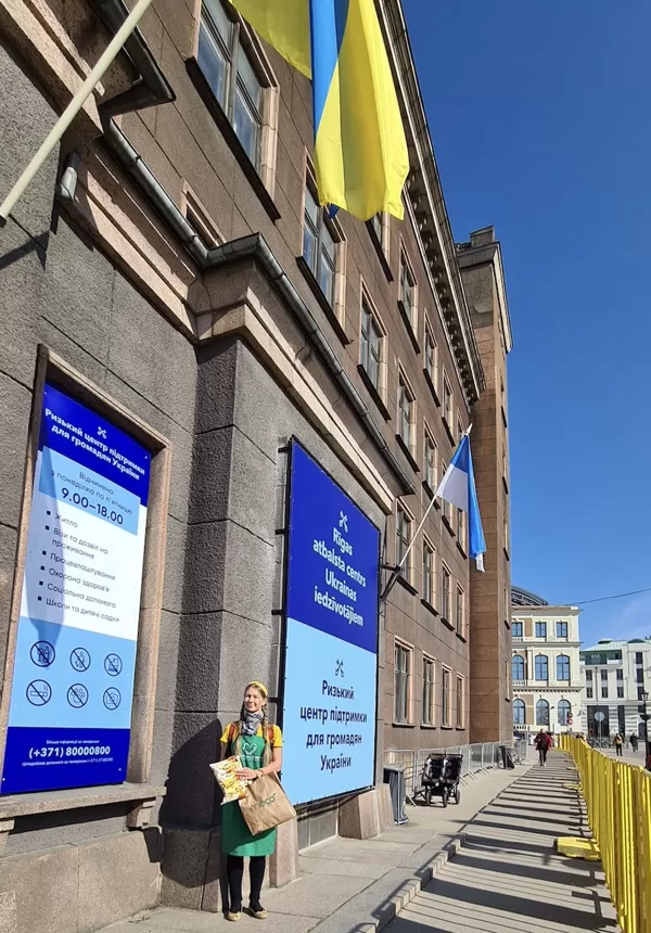 22. marts 2022g. - "Dzīvības ēdiens” ved palīdzību Ukrainas bēgļu uzņemšanas centrā